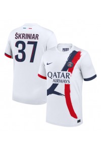 Paris Saint-Germain Milan Skriniar #37 Voetbaltruitje Uit tenue 2024-25 Korte Mouw